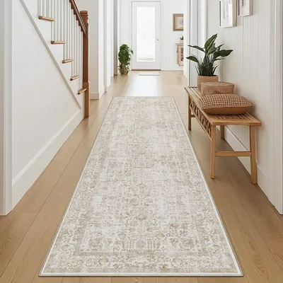 Produktbild von Omgoods - Vintage-Laufteppich, 60 x 240 cm - Rutschfest und maschinenwaschbar