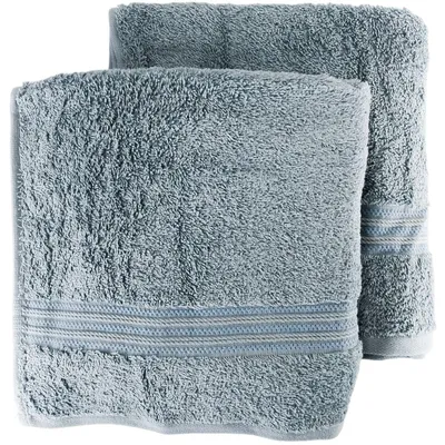 Produktbild von Doppelpack 50 x 100 cm 2er Set Handtücher mit Bordüre 100 % Baumwolle