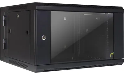 Produktbild von Wandgehäuse SMB-6606 (schwarz, 6HE)