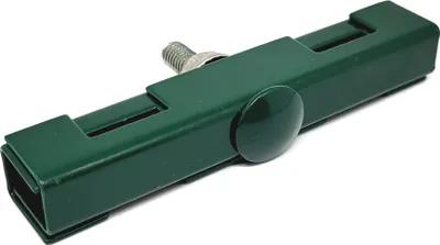 Produktbild von 10x Endlosverbinder Color Klemme Zaun Verbinder Halter für Gittermatte Doppelstab RAL 6005 (Moosgrün)