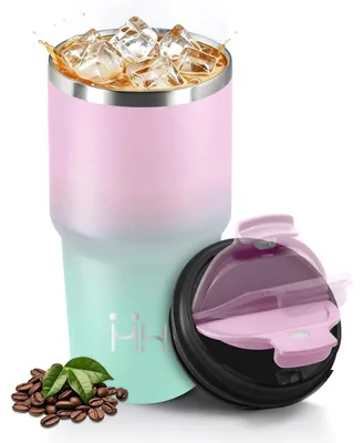 Produktbild von Thermobecher 600ML, Wiederverwendbar, Edelstahl Kaffeebecher-to-go Thermo, Ausla
