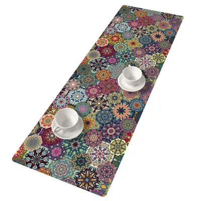 Image de Bertoni Chemin de table feutre 115x40cm Valencia imprimé