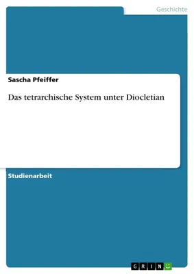 Produktbild von Das tetrarchische System unter Diocletian