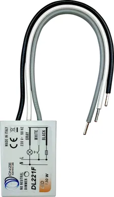 Dimmer ohne Neutralleiter, 130 W LED, Unterputz, Druckschalter, 230 V