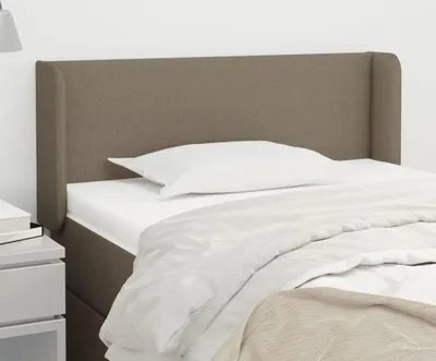 Produktbild von The Living Store Kopfteil mit Ohren Taupe 103x16x78/88 cm Stoff