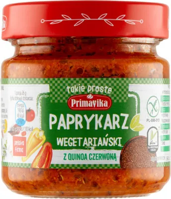Zdjęcie produktu dla Primavika Paprykarz wegetariański z quinoa czerwoną 160 g