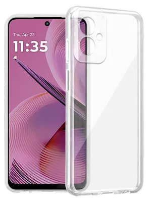Image de Cadorabo Housse pour Motorola Moto G55 Housse en silicone Housse pour téléphone portable Case Cover en [technologie qui ne jaunit jamais], housse de protection résistante aux rayures et aux chocs COMPLETEMENT TRANSPARENTE
