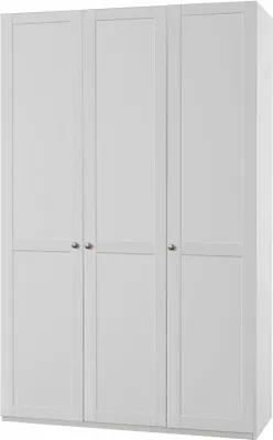 Image de Armoire Newport Armoire de chambre à coucher 135x65x236cm blanc 3 portes (18684)