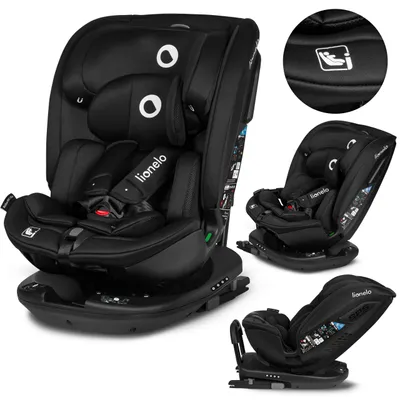 Image de Lionelo Bastiaan RWF i-Size Siège auto enfant 0-36 kg Siège auto enfant ISOFIX 360° - Noir