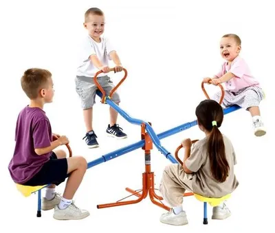 Immagine prodotto di Altalena da giardino per bambini 45,4 kg - Altalena giostra e altalena - Dimensioni 190x190x66 cm - Altalena per bambini da esterno
