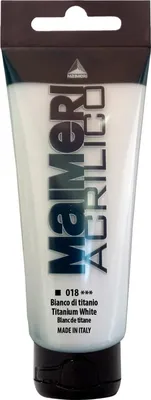 Produktbild von Maimeri Acrilico Acrylfarbe Titanium White 018 75 ml 1 stk