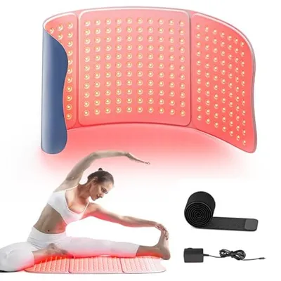 Image de Lampe de luminothérapie - Tapis infrarouge - Relaxation musculaire à domicile - Technologie TriChip - 76 x 30 cm - Noir