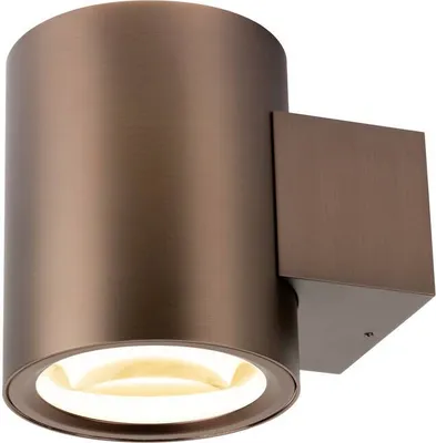 Produktbild von SLV OCULUS, Wandaufbauleuchte, rund, 2000-3000K, 15W, Dim-to-Warm, PHASE, 100°, dunkel kupfer 1008614