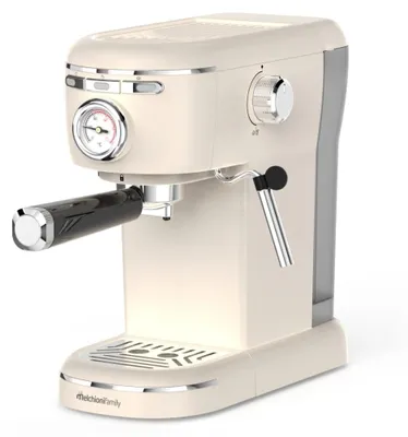Produktbild von Melchioni Siebträgermaschine 3in1 15 Bar 1100W für Pulver Pads Kapseln Weiß