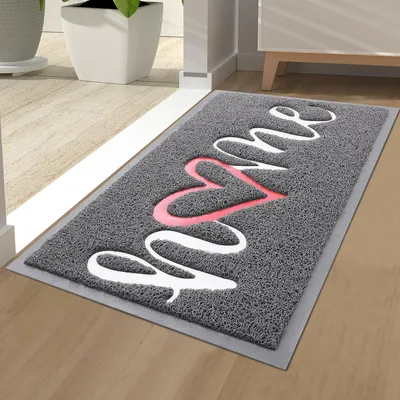 Imagen del producto de Alfombrilla absorbente - 40 x 60 cm - PVC - Antideslizante - Lavable a máquina - Gris