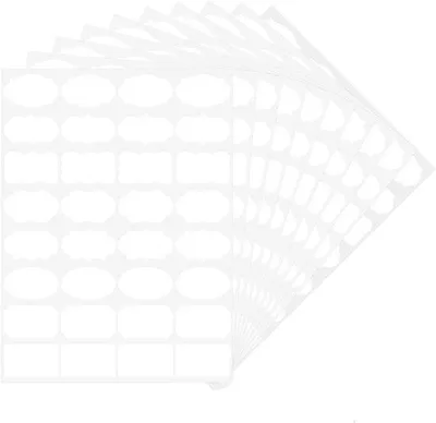 Produktbild von Einfache Selbstklebeetiketten 320 Stück, weiß, 5x3cm, für Gefrierkost