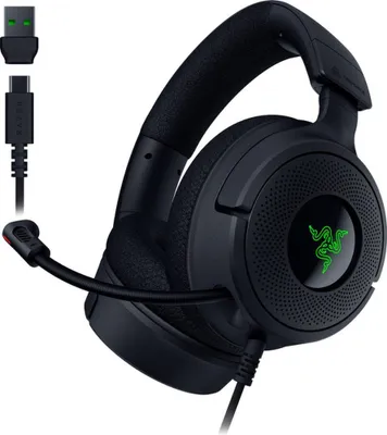 Image de RAZER Casque d'écoute Razer Kraken V4 X Bandeau filaire Gaming USB Type-C / USB Type-A Noir
