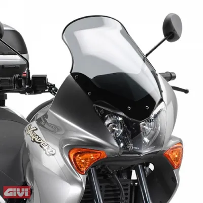 Image de Pare-brise Givi D215SG teinté, hauteur 499 mm, largeur 332 mm pour Honda XL 125V Varadero (01>06), avec ABE