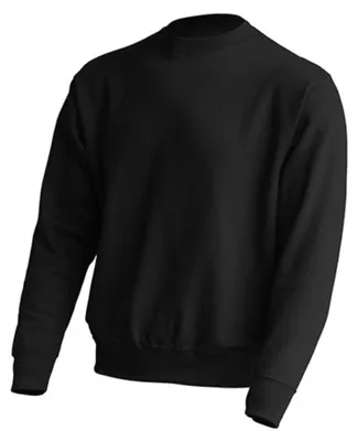 Image de JHK - Sweat-shirt à col rond pour hommes/femmes Unie LT4422 (XL) (Noir)