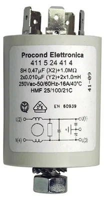 Produktbild von Entstörschutz 0,47µF Universal Störschutzfilter für Waschmaschine Waschtrockner