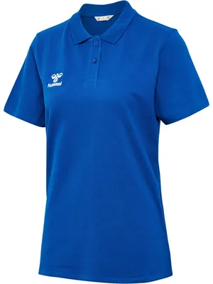 Produktbild von Hummel HmlGo 2.0 Polo-Shirt Damen blau Gr S