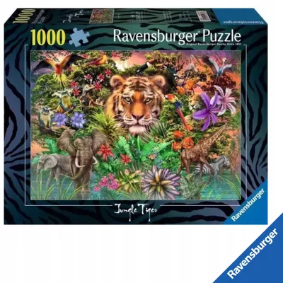 Produktbild von Ravensburger Puzzle 1000 Teile Tygrys w Ogrodzie