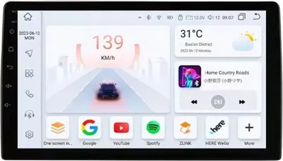Immagine prodotto di Autoradio con Bluetooth e CarPlay per FIAT 500 (2007-2014), compatibile con Apple e Android, impianto stereo, sistema di navigazione, 6 GB di RAM, 64 GB di memoria interna, display da 9 pollici