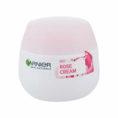 Productafbeelding van Hydraterende crème met rozenwater voor droge en gevoelige huid. Botanische crème, 50 ml