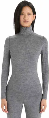 Zdjęcie produktu dla Bluza termoaktywna damska Icebreaker 200 Oasis L/S Half Zip - gritstone hthr