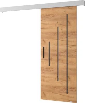 Produktbild von MEBLE KRYSPOL  Schiebetürsystem SALWADOR Y mit Schienenabdeckung, Einbautüren, 90x204cm, Handwerk Gold