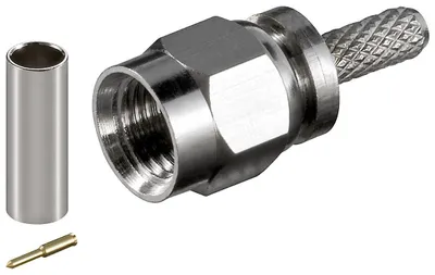 Obrázok produktu pre goobay SMA Crimpstecker für RG 174/U Kabel mit Goldkontakt (Bulk)