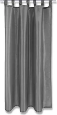 Produktbild von Gardine Alessia blickdicht mit Schlaufen, Maße: 140x145cm, Farbe: Grau