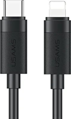 Image de Câble Usams U94 30 W USB-C vers Lightning   1 m Noir