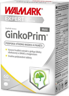 Obrázek produktu pro Walmark GinkoPrim MAX, ginkgo biloba a hořčík 60 tablet