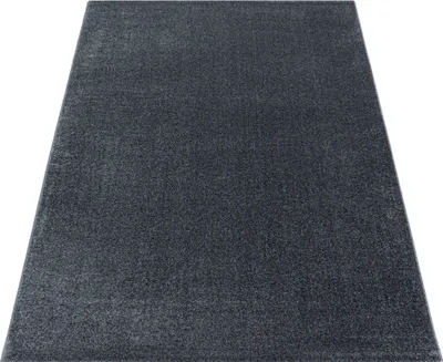 Produktbild von Teppich Läufer Wohnzimmer Grau 80x150 Unicolor - Einfarbig aus Polypropylen