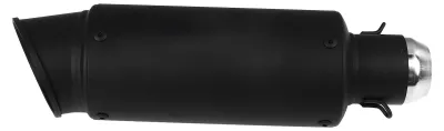 Imagen del producto de Tubo de escape para motocicleta, universal, de 51 mm de diámetro, con ángulo inclinado para reducción de ruido, color
