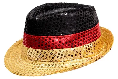 Produktbild von Deutschland Pailletten Trilby Glitzerhut