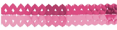 Image de 2 mini-guirlandes de papier rose rose