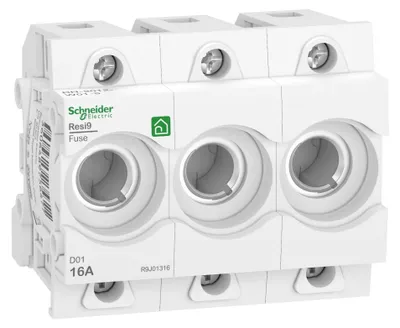 Produktbild von Schneider Electric Neozed Sicherungssockel 3P 16A 400V R9J01316