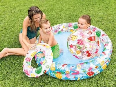 Produktbild von Basen dmuchany kko i pieczka zestaw 122 x 25 cm INTEX 59460