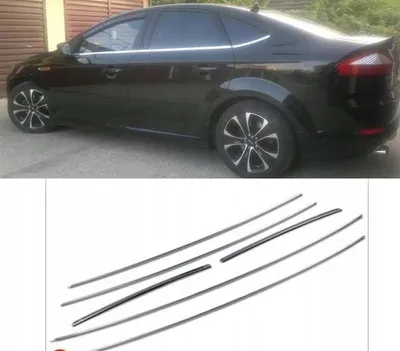 Image de Ford Mondeo Mk4 berline à hayon, baguettes de vitres chromées