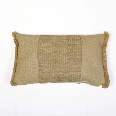 Produktbild von Kissen mit Raphia-Effekt - Mit Streifen - Rechteckig - 50x30 cm