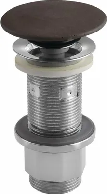 Obrázok produktu pre Súprava na umývadlový odpad 5/4", click-clack, betónová zátka, 10-80 mm, tmavohnedá matná