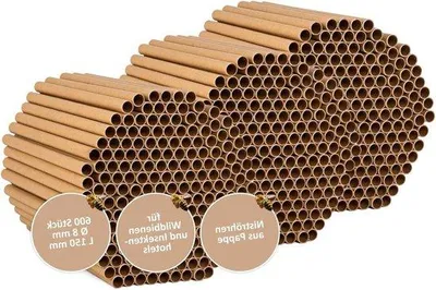 Produktbild von Insektenhotel Füllmaterial 600 Stück Ø 8 mm 15 cm lang für Wildbienen