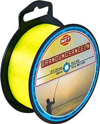 Produktbild von WFT Zielfisch Brandung 250m 0,40mm 11,5kg gelb - Angelschnur