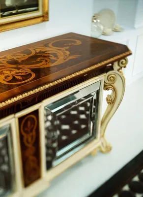 Produktbild von Anrichte Sideboard Weiß Design Anrichten Konsole Holz Schrank Möbel Kommode Neu