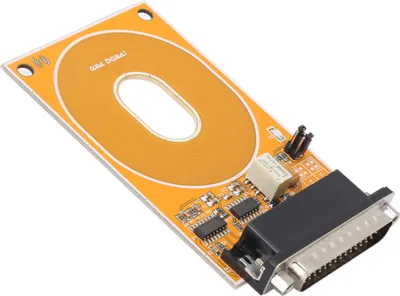 Obrázok produktu pre Žltý RFID adaptér Kovový vysielač s funkciou ochrany proti zápisu a čítaniu pre programátor IPROG