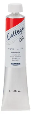 Produktbild von Schmincke College Oil Zinnoberrot 200 ml Künstler-Ölfarbe ungestrichen