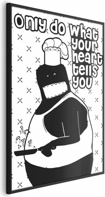 Produktbild von Posterpapier Poster - Only Do What Your Heart Tells You 60x90 cm Text n-A-0733-ao-a