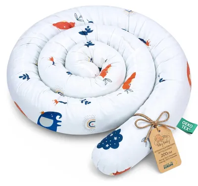 Produktbild von Totsy Baby XXL bettschlange bettkissen stillkissen bettrolle bettkantenschutz zi